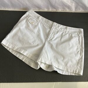Loft Ann Taylor White Cotton Shorts Size 10